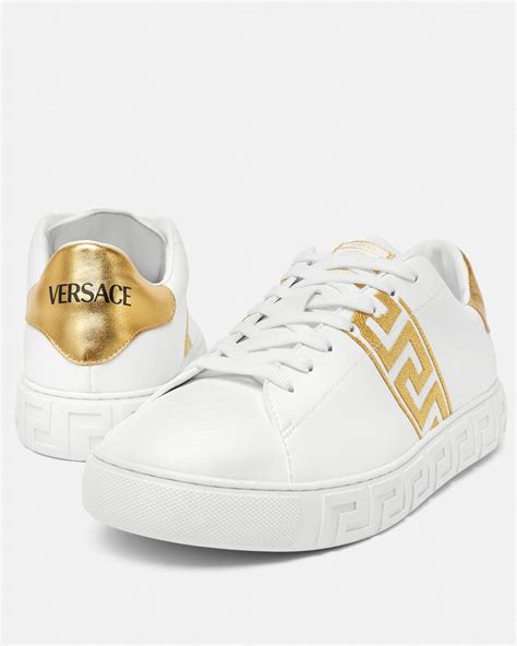 versace scarpe swarovski|versace sea greca sneakers.